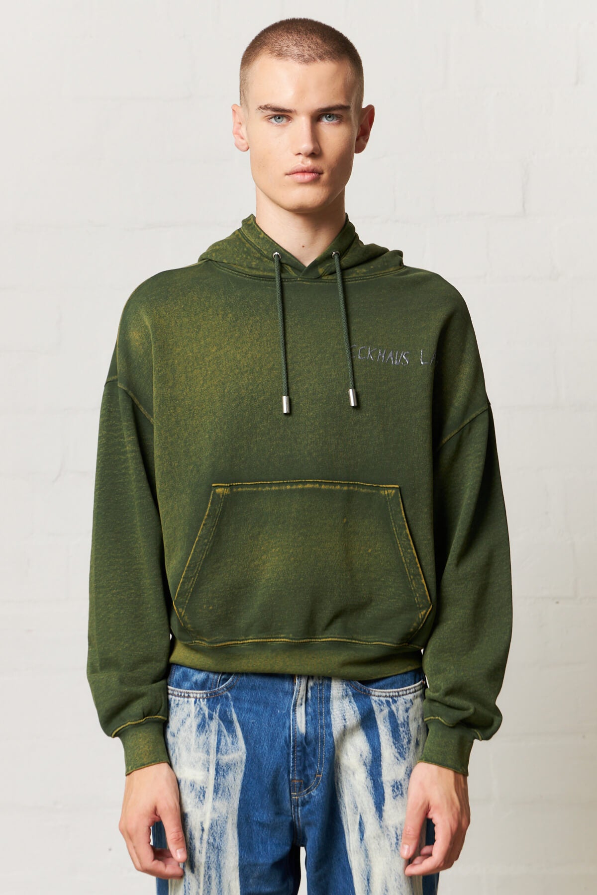 Eckhaus Latta Sweatshirt Multicolor Multilayer purchases printed hoodie Preowned Small