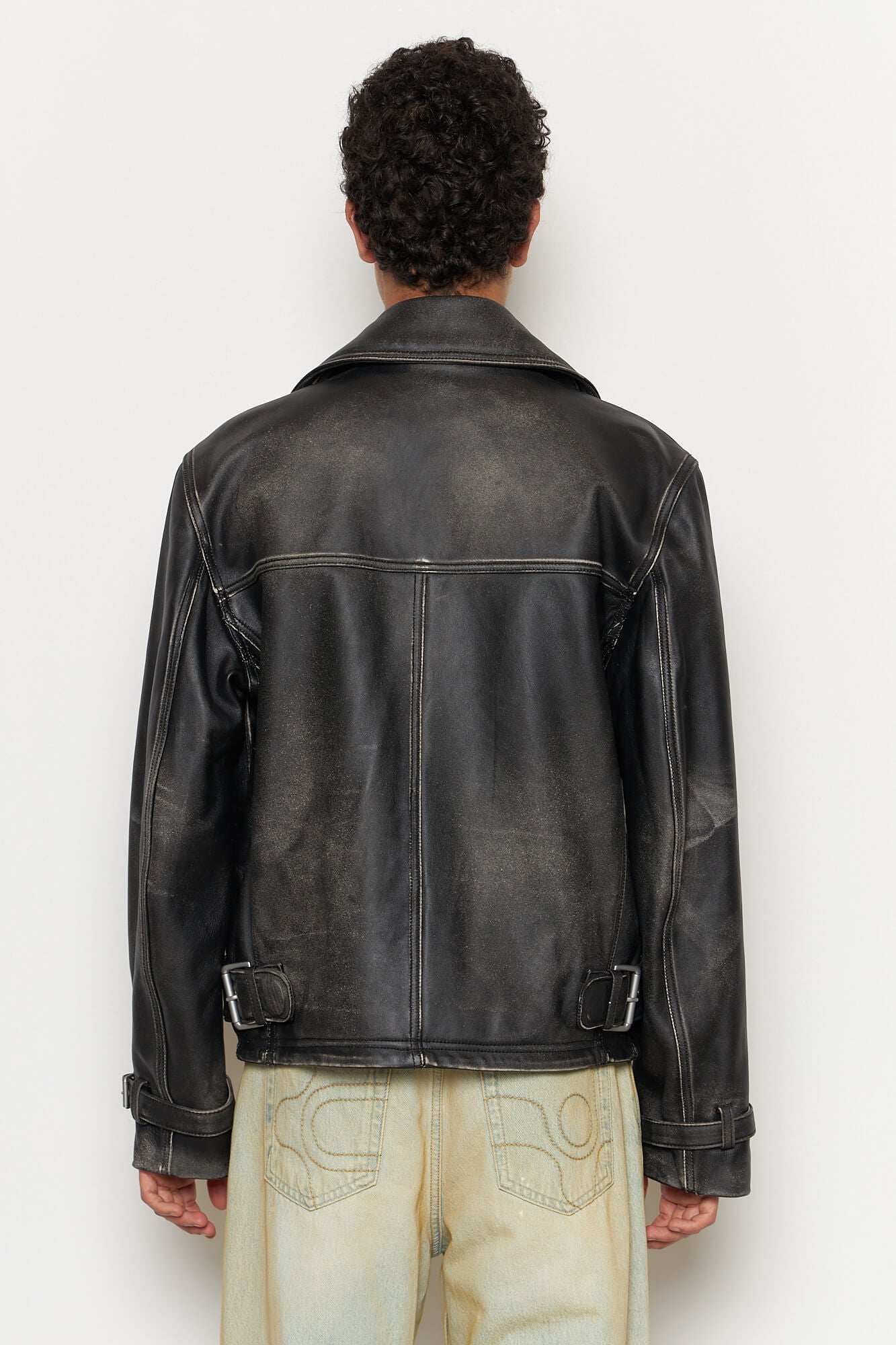 Achilles Leather Jacket Black