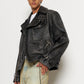 Achilles Leather Jacket Black