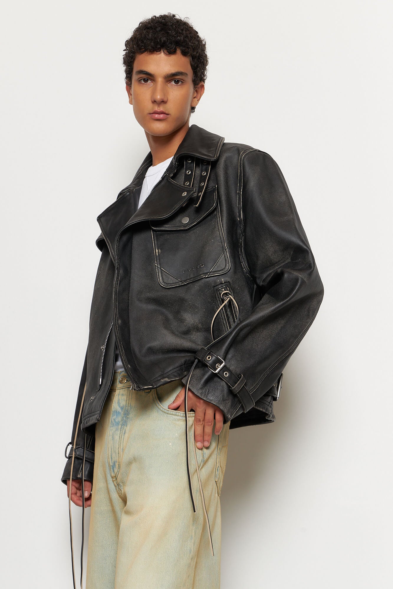 Achilles Leather Jacket Black