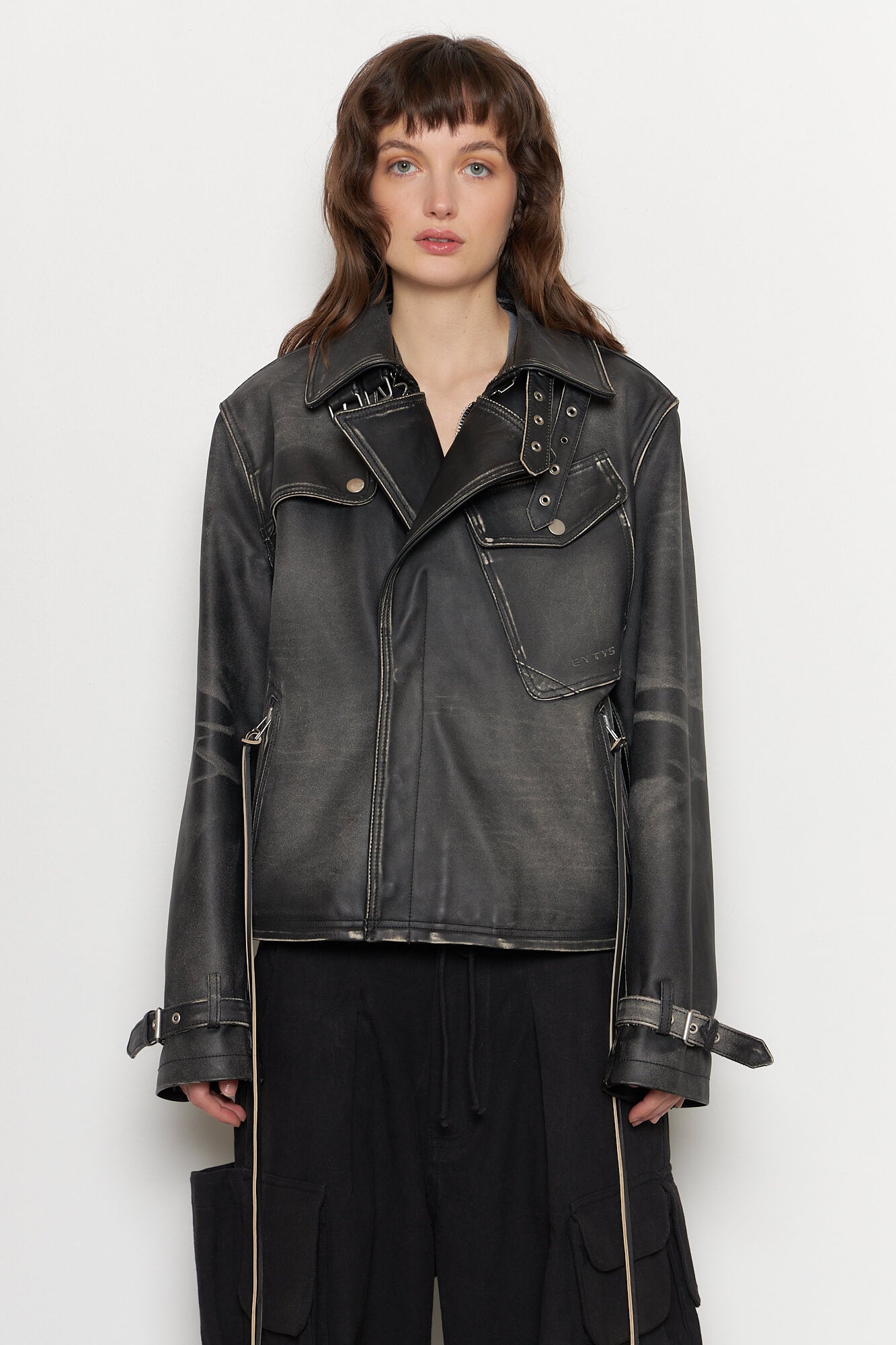 Achilles Leather Jacket Black