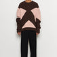 Rahil Knitted Color Block Jumper