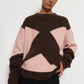 Rahil Knitted Color Block Jumper