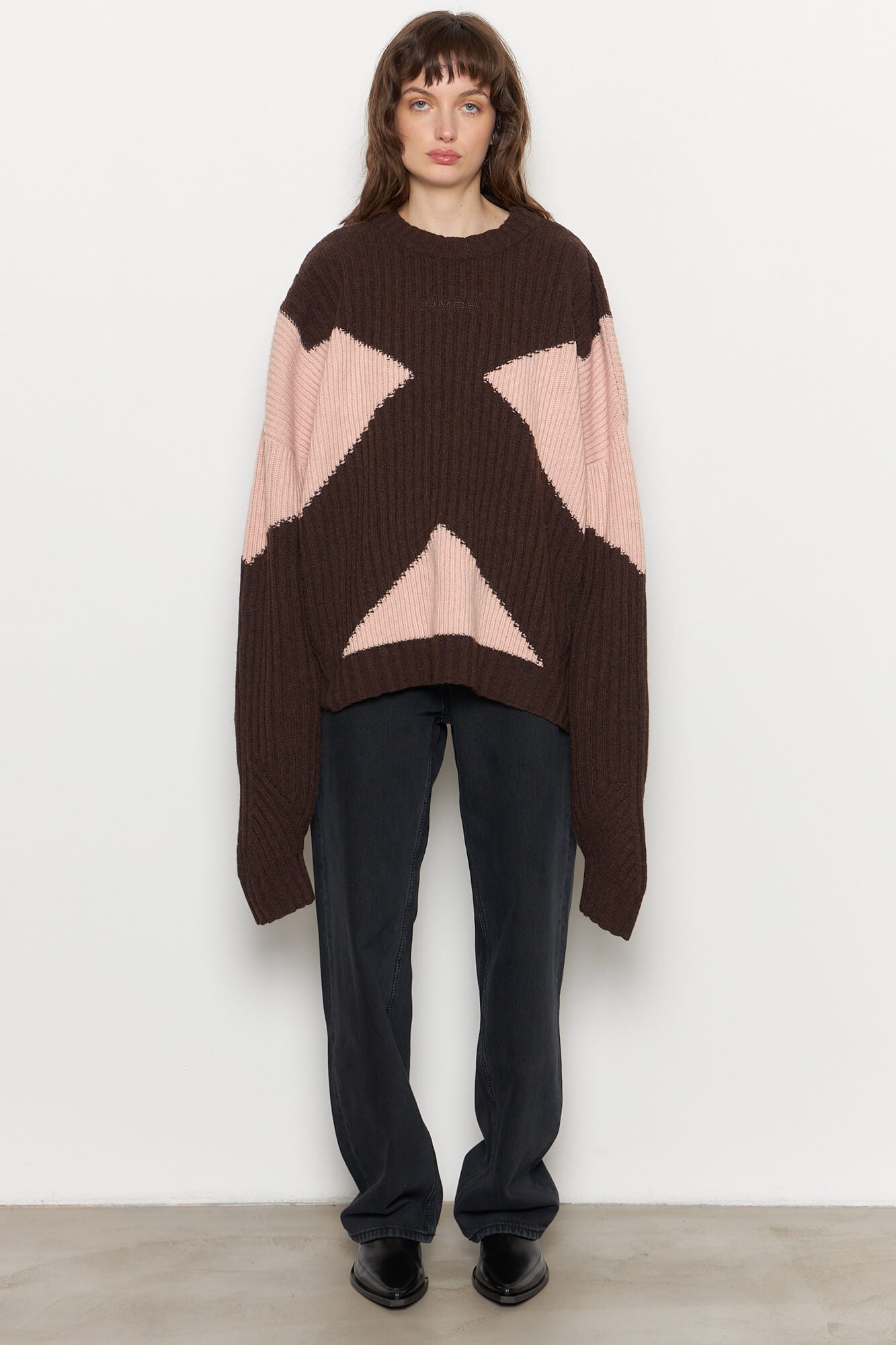 Rahil Knitted Color Block Jumper