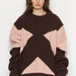 Rahil Knitted Color Block Jumper