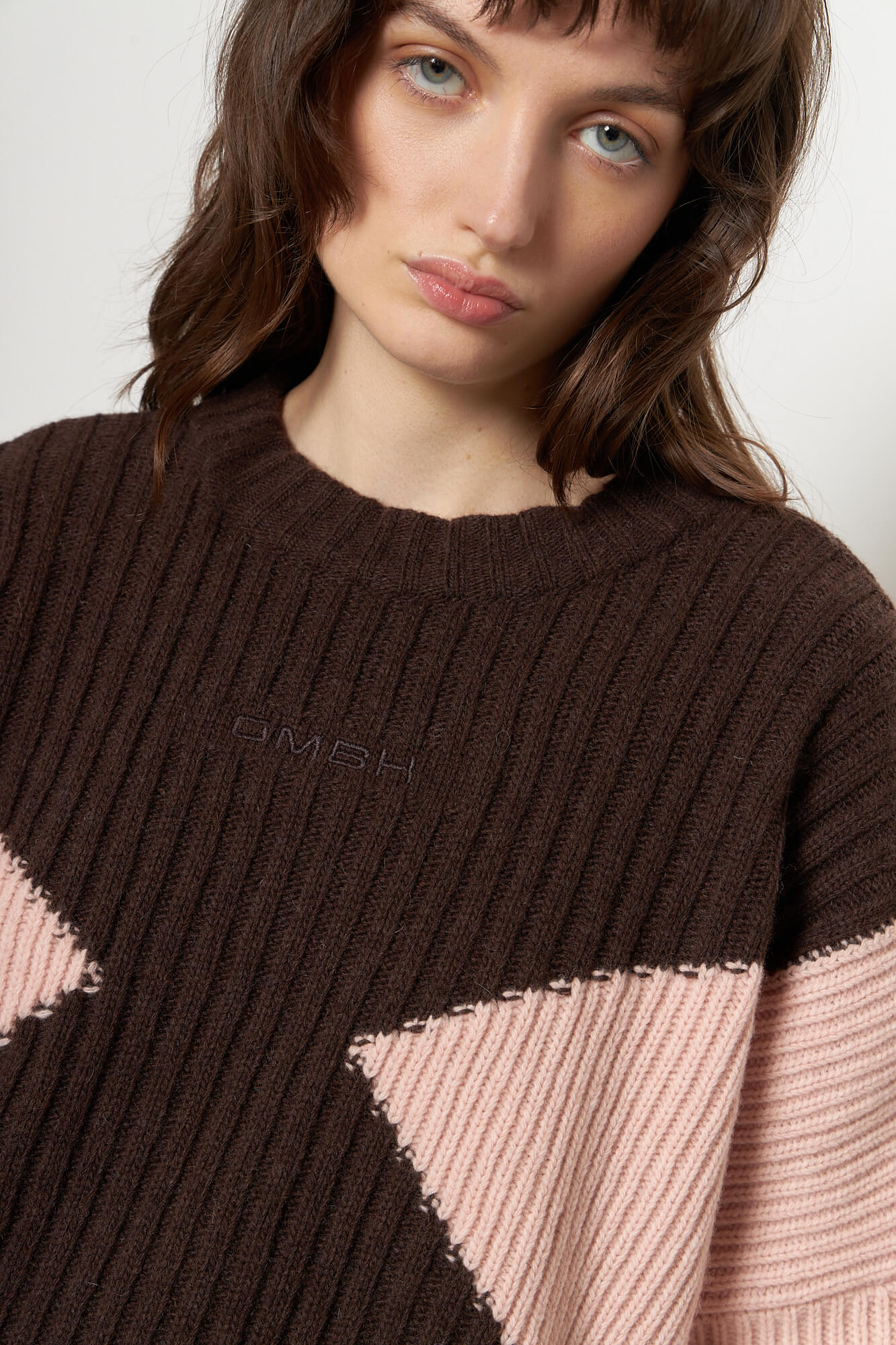 Rahil Knitted Color Block Jumper