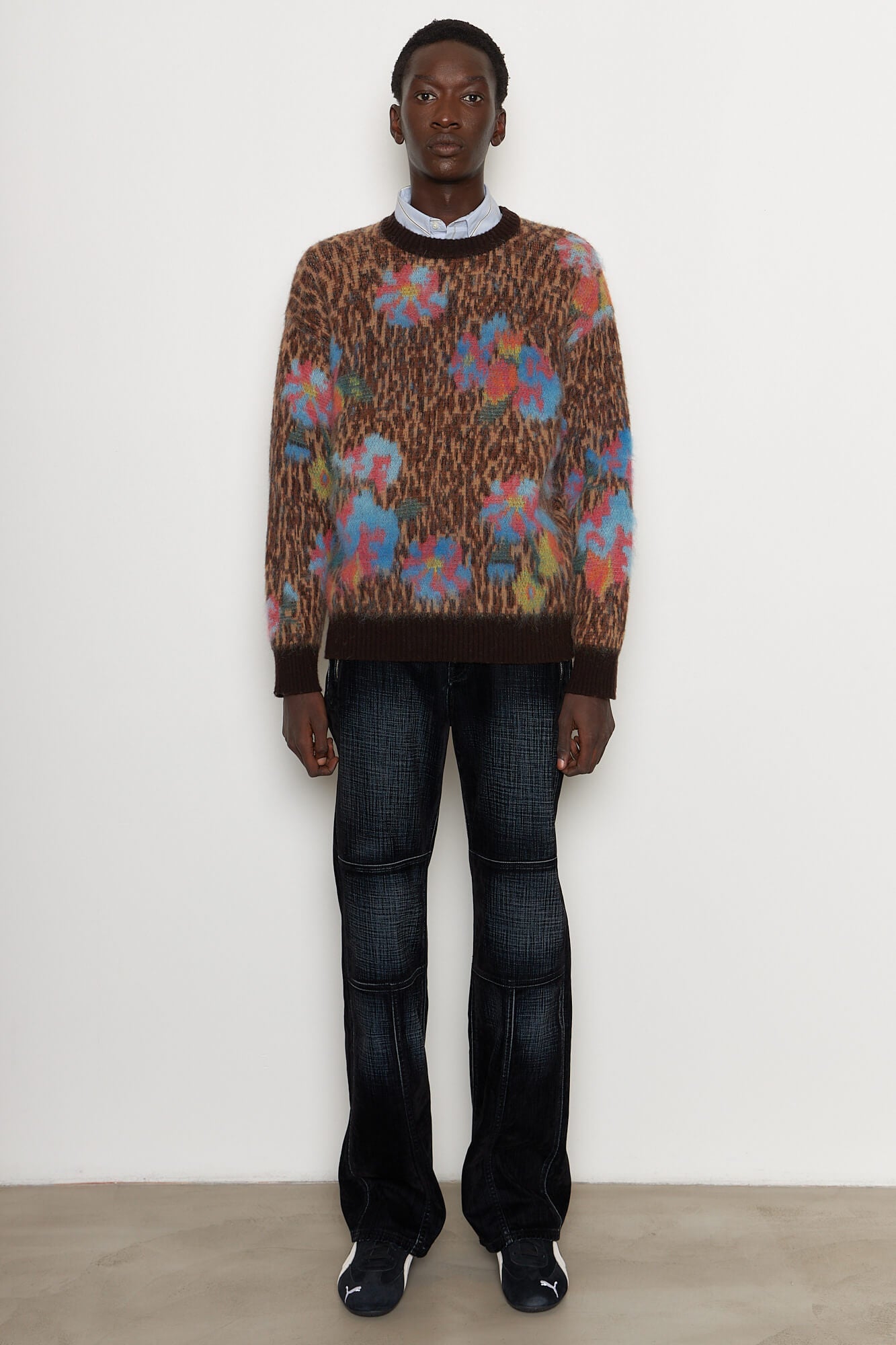 Wool Mohair Animal Print