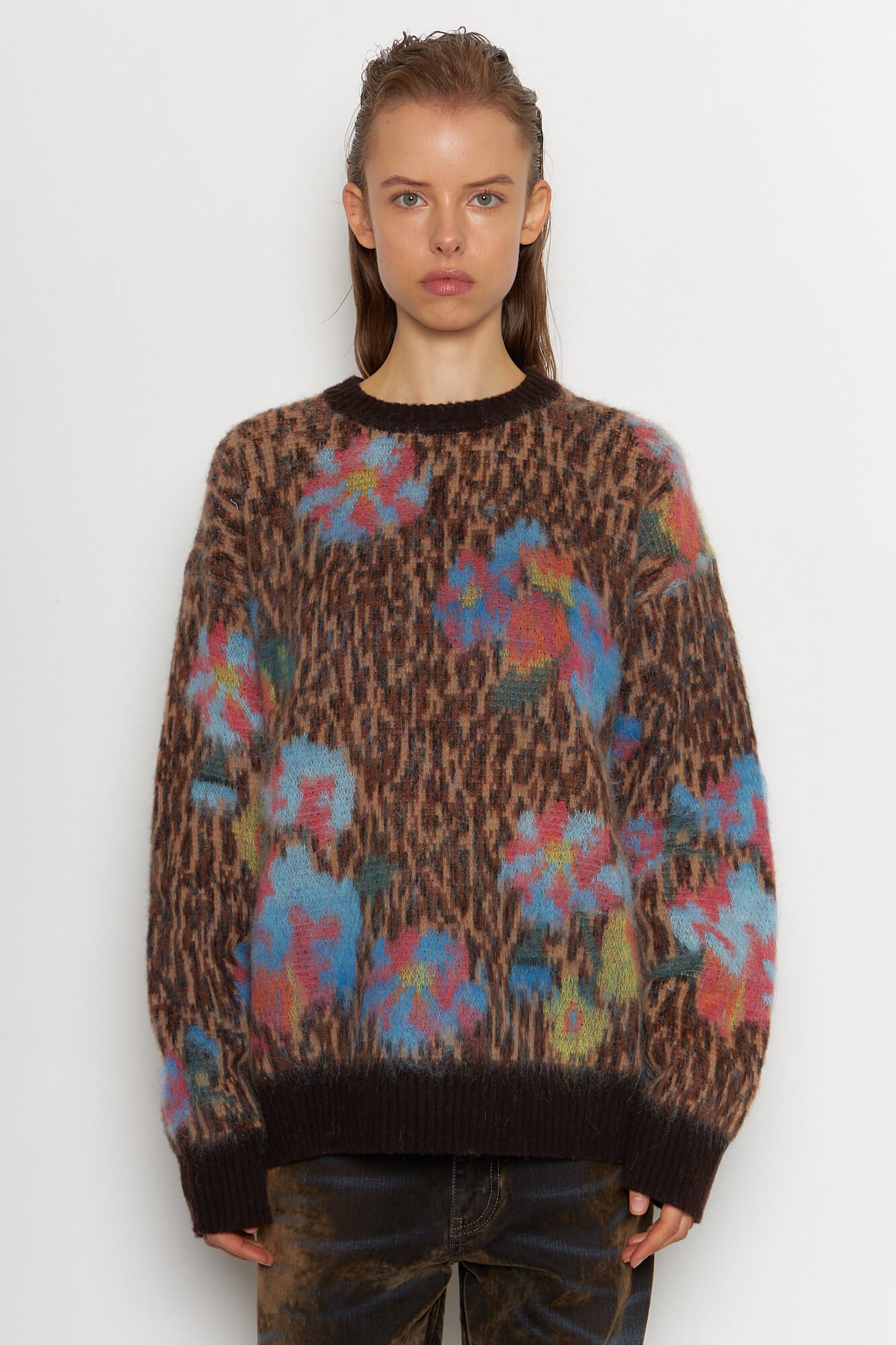 Wool Mohair Animal Print