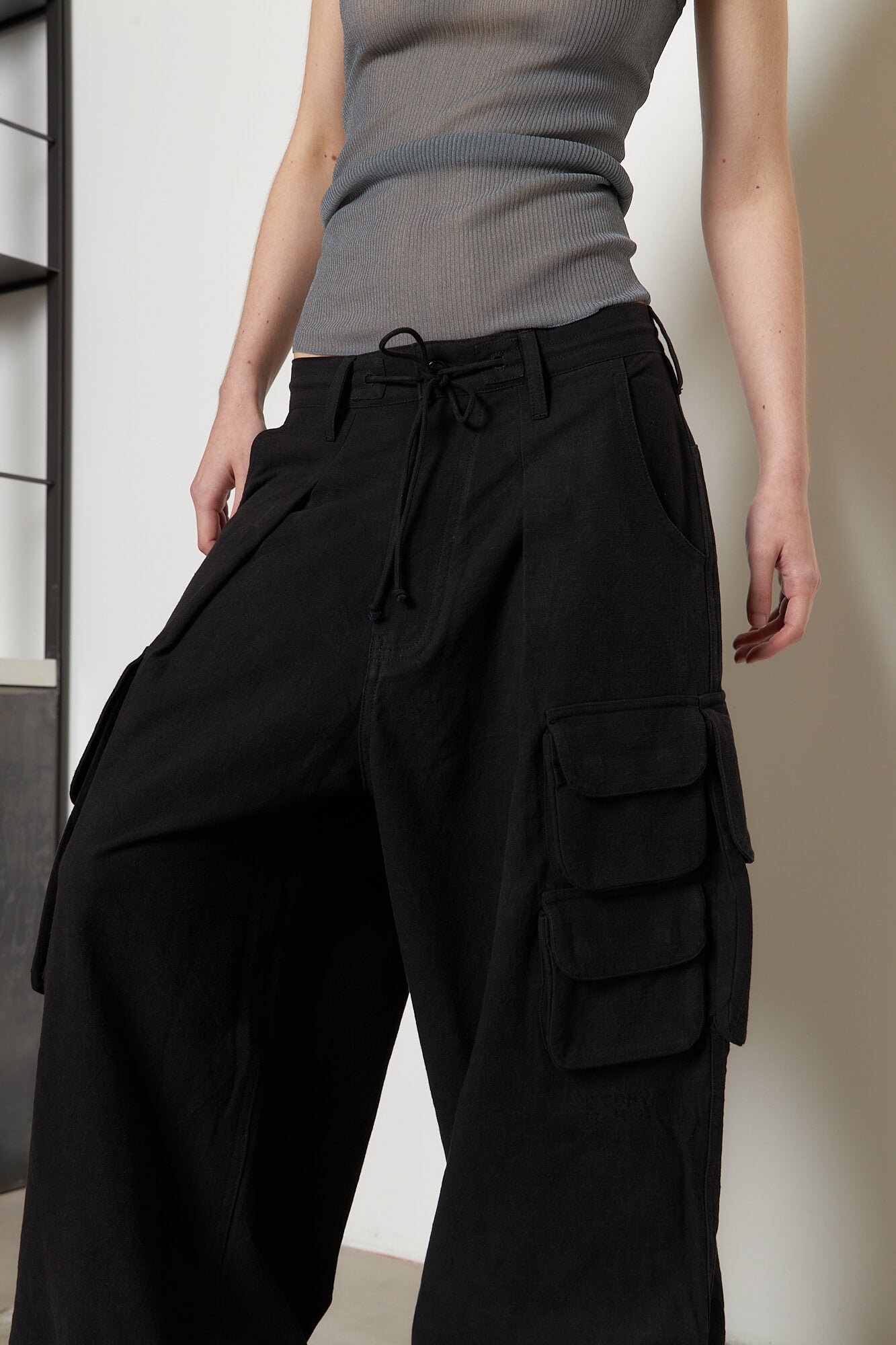 Forager Pants Black Slub