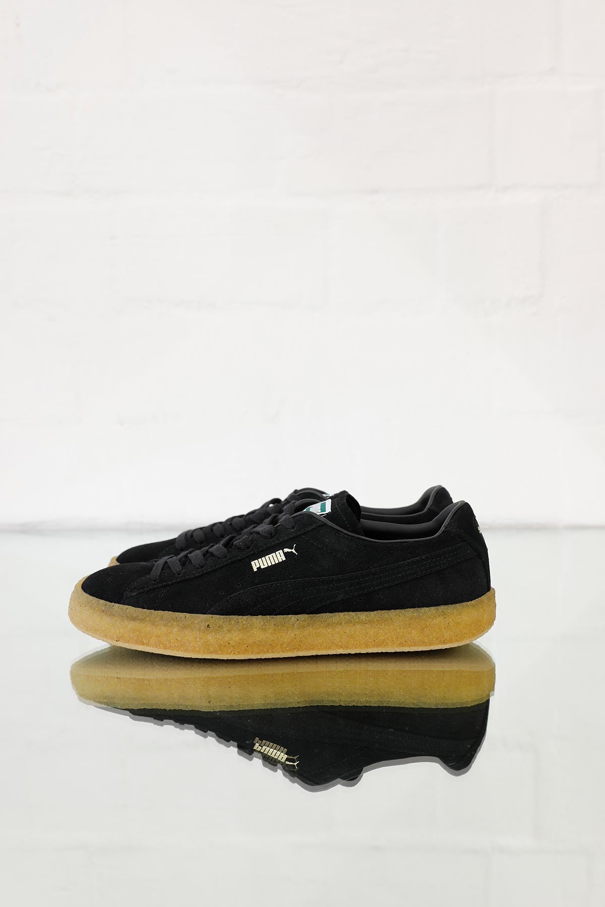 Puma suede store black and yellow